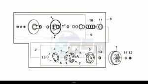 CRUISYM a 300 (LV30W2-EU) (M1) drawing DRIVE PLATE ASSY.