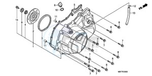 XL1000V9 Ireland - (EK) drawing RIGHT CRANKCASE COVER