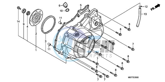 RIGHT CRANKCASE COVER