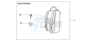 VT750C2 VT750C2 drawing LEATHER BACKREST BAG