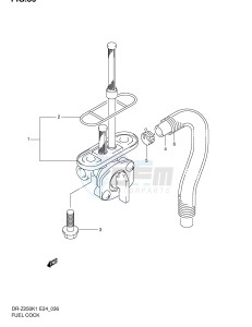 DR-Z250 (E24) drawing FUEL COCK