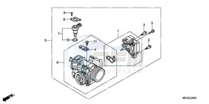 VT750CA9 Europe Direct - (ED / MK) drawing THROTTLE BODY