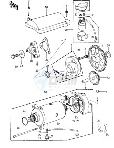 KZ 1300 A (A1-A3) drawing STARTER MOTOR_STARTER CLUTCH -- KZ1300-A3- -