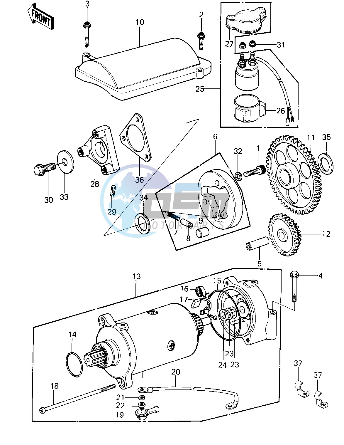 STARTER MOTOR_STARTER CLUTCH -- KZ1300-A3- -