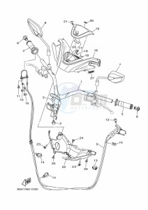 YP125RA XMAX 125 ABS (BGU2) drawing STAND & FOOTREST 2