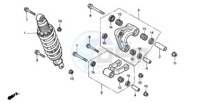 CLR125 CITY FLY drawing REAR CUSHION