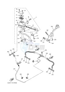 YFM700FWA YFM70GDHG GRIZZLY 700 (B305) drawing REAR MASTER CYLINDER