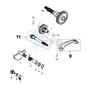 VIVA NCO EU1 drawing DRIVE SHAFTS / KICKSTARTER