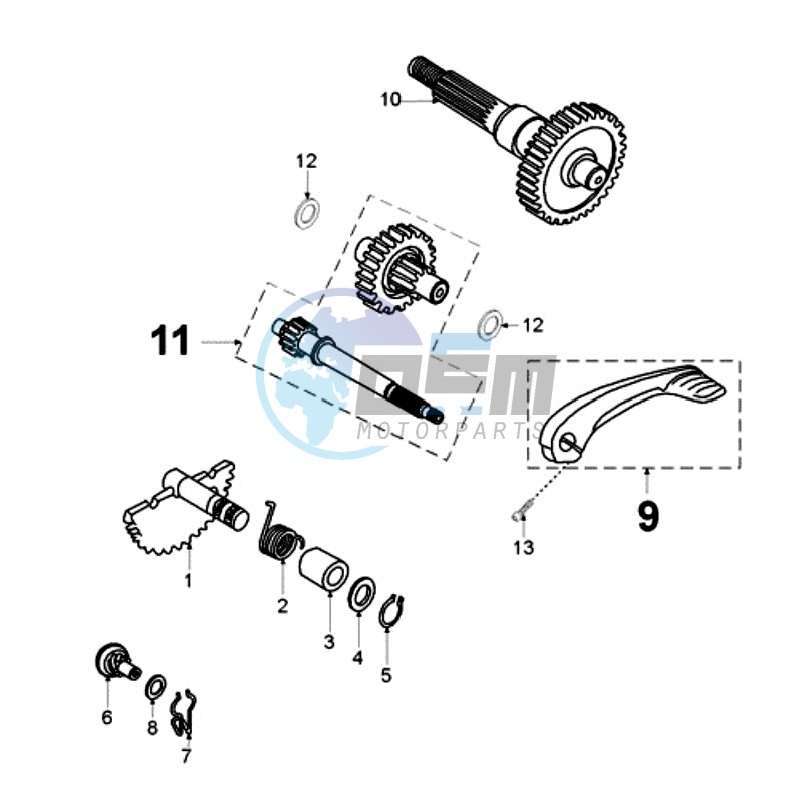 DRIVE SHAFTS / KICKSTARTER