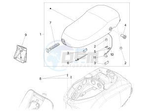 VXL 125 4T 3V drawing Saddle/seats