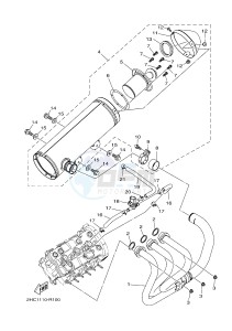 YXZ1000E YXZ10YPXG YXZ1000R EPS (2HC4) drawing EXHAUST