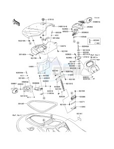 JT 1500 A [STX-15F] (A6F-A9F) A8F drawing HULL FRONT FITTINGS