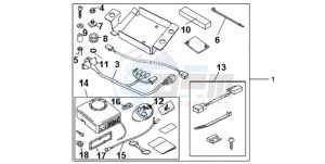 CBR1000RR9 Korea - (KO / MK) drawing KIT ALARM SYSTEM