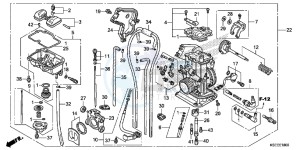 CRF150RE CRF150R Europe Direct - (ED) drawing CARBURETOR