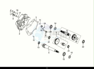 MIO 50I (FS05W2-EU) (E5) (M1) drawing MISSION CASE-DRIVE SHAFT