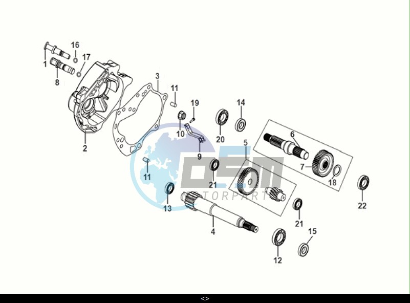 MISSION CASE-DRIVE SHAFT