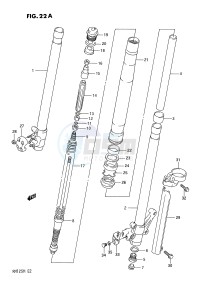 RM125 (E2) drawing FRONT DAMPER (MODEL L)