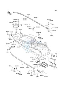 JS 800 A [800 SX-R] (A6F-A9F) A8F drawing HULL