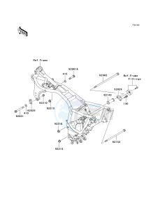 ZG 1000 A [CONCOURS] (A6F) A6F drawing ENGINE MOUNT