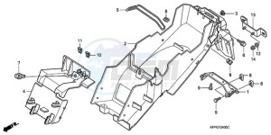 CBR125RW9 U / WH drawing REAR FENDER