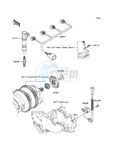 ZZR1400_ABS ZX1400D9F FR GB XX (EU ME A(FRICA) drawing Ignition System