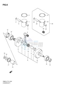 RM85 (P19) drawing CRANKSHAFT