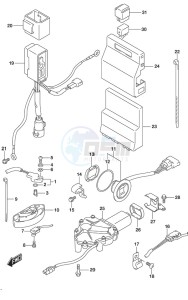 DF 250AP drawing PTT Switch/Engine Control Unit