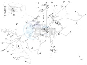 California 1400 Custom ABS 1380 USA-CND drawing Central electrical system