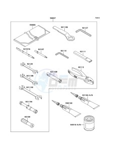 Z1000 ZR1000A6F FR GB XX (EU ME A(FRICA) drawing Owner's Tools