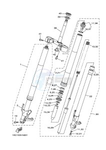 MT09A MT09 ABS 900 (2DRH) drawing FRONT FORK