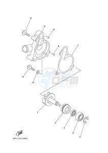 YFZ450R YFZ450RSSE YFZ450R SPECIAL EDITION (1TDA) drawing WATER PUMP