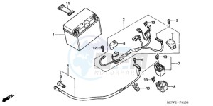 VFR800A9 ED / ABS MME TWO drawing BATTERY