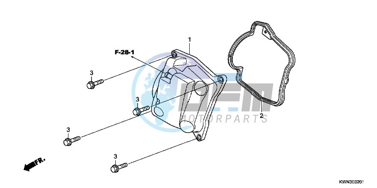 CYLINDER HEAD COVER (WW125EX2C/EX2D/EX2E/D)