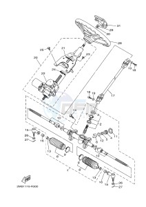 YXE700E YXE70WPHG WOLVERINE R-SPEC EPS HUNTER (2MB7) drawing STEERING