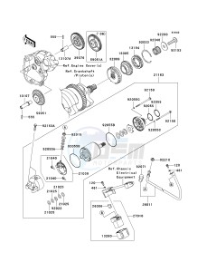 ZX 1000 D [NINJA ZX-10R] (D6F-D7FA) D7F drawing STARTER MOTOR