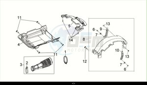 JOYRIDE S 125 (LF12W4-EU) (M1) drawing CENTER FENDER