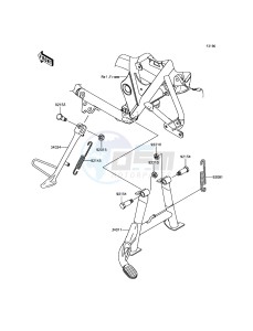 W800 EJ800AFFA GB XX (EU ME A(FRICA) drawing Stand(s)