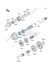 KFX700 KSV700B6F EU drawing Transmission