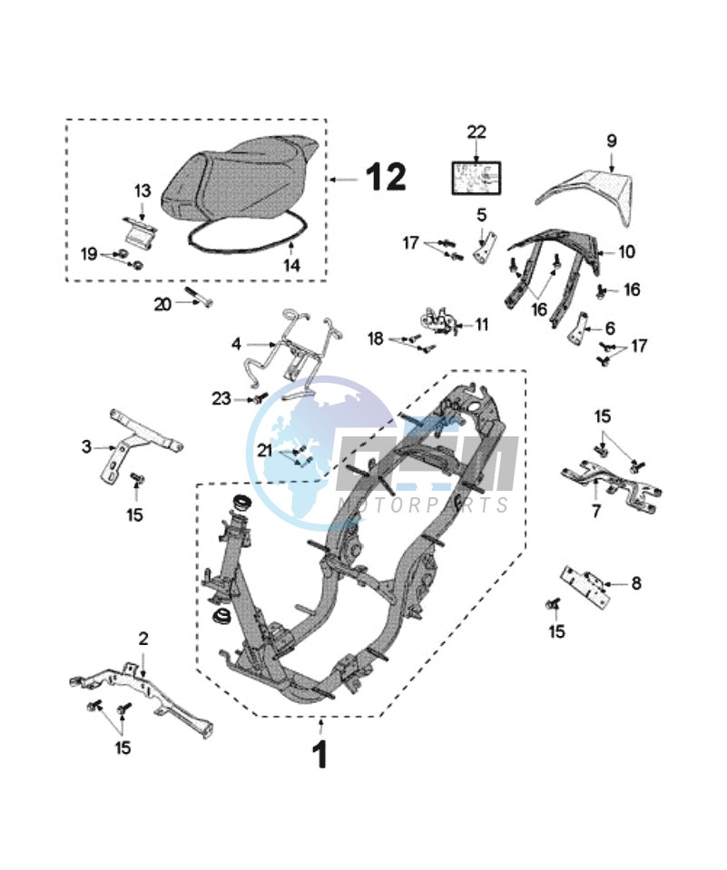 FRAME AND SADDLE