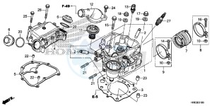 TRX500FA5F TRX500FA Europe Direct - (ED) drawing CYLINDER HEAD