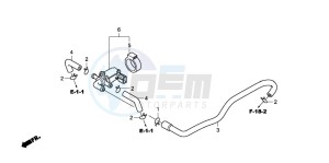 CBF600S drawing AIR INJECTION CONTROL VALVE(2)