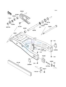 ZZR600 ZX600E6F GB XX (EU ME A(FRICA) drawing Swingarm