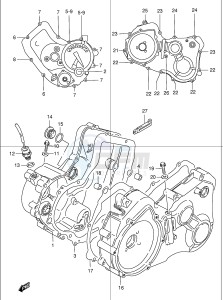 LT-F250 (E24) drawing CRANKCASE COVER