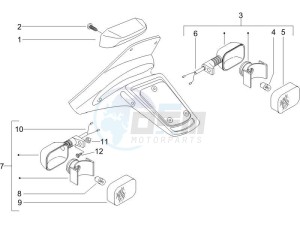 NRG 50 power DD drawing Tail light - Turn signal lamps