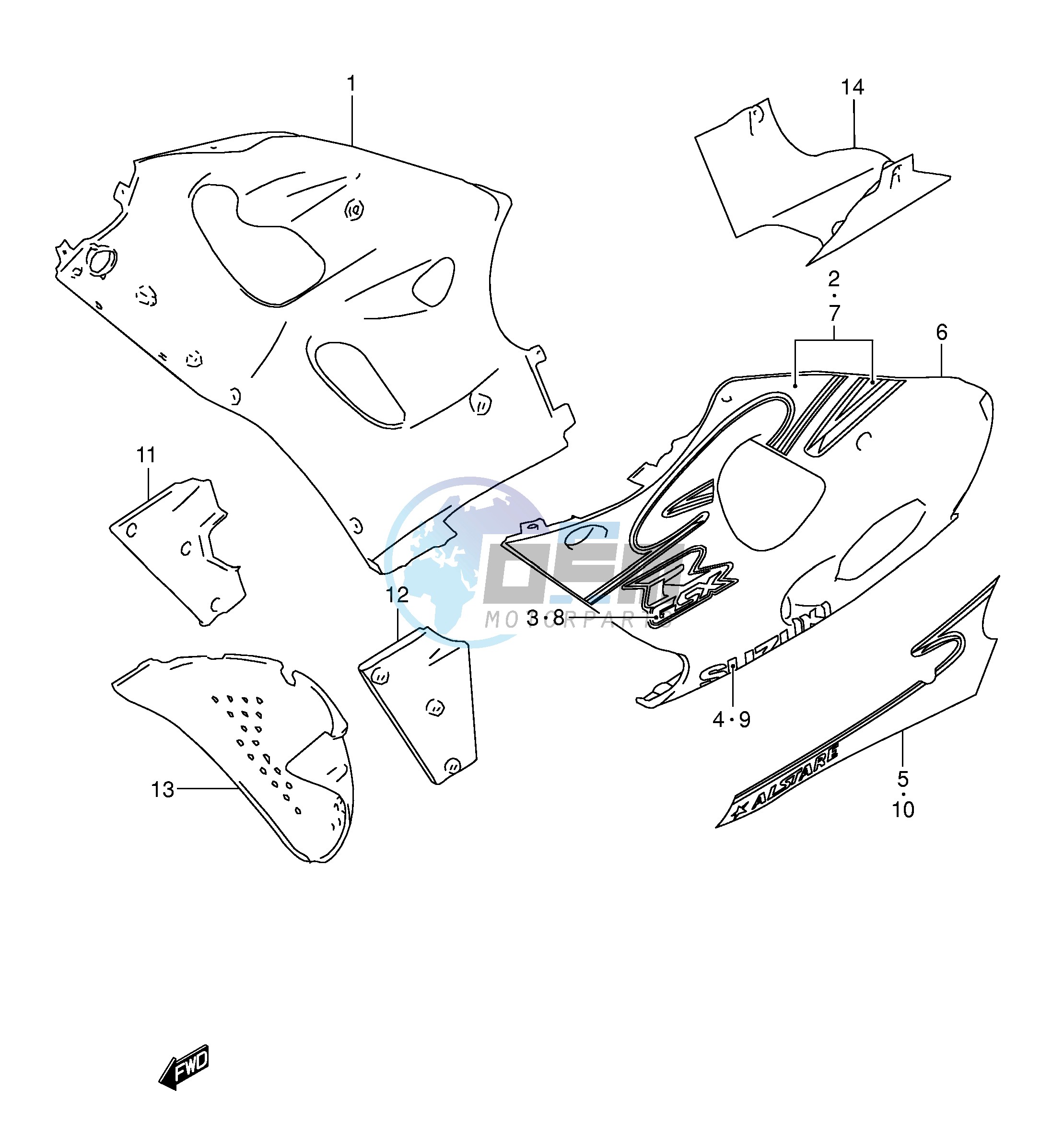 UNDER COWLING BODY (MODEL Y FOR BP6)