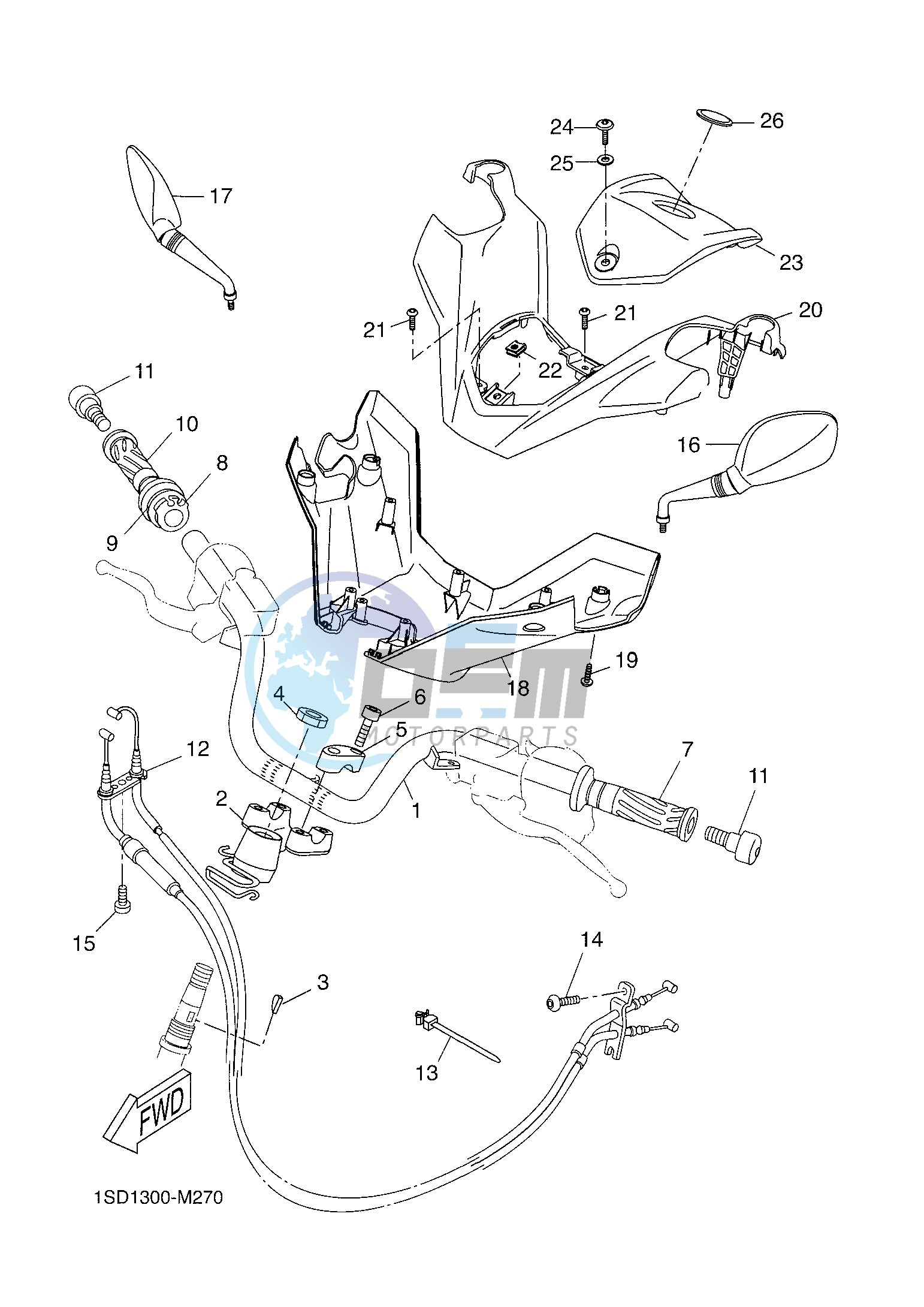 STEERING HANDLE & CABLE