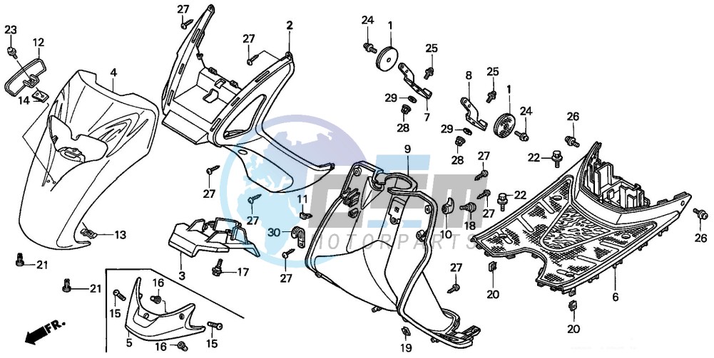 FRONT FENDER/STEP FLOOR