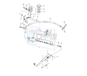 YZF R6 50TH 600 drawing REAR MASTER CYLINDER