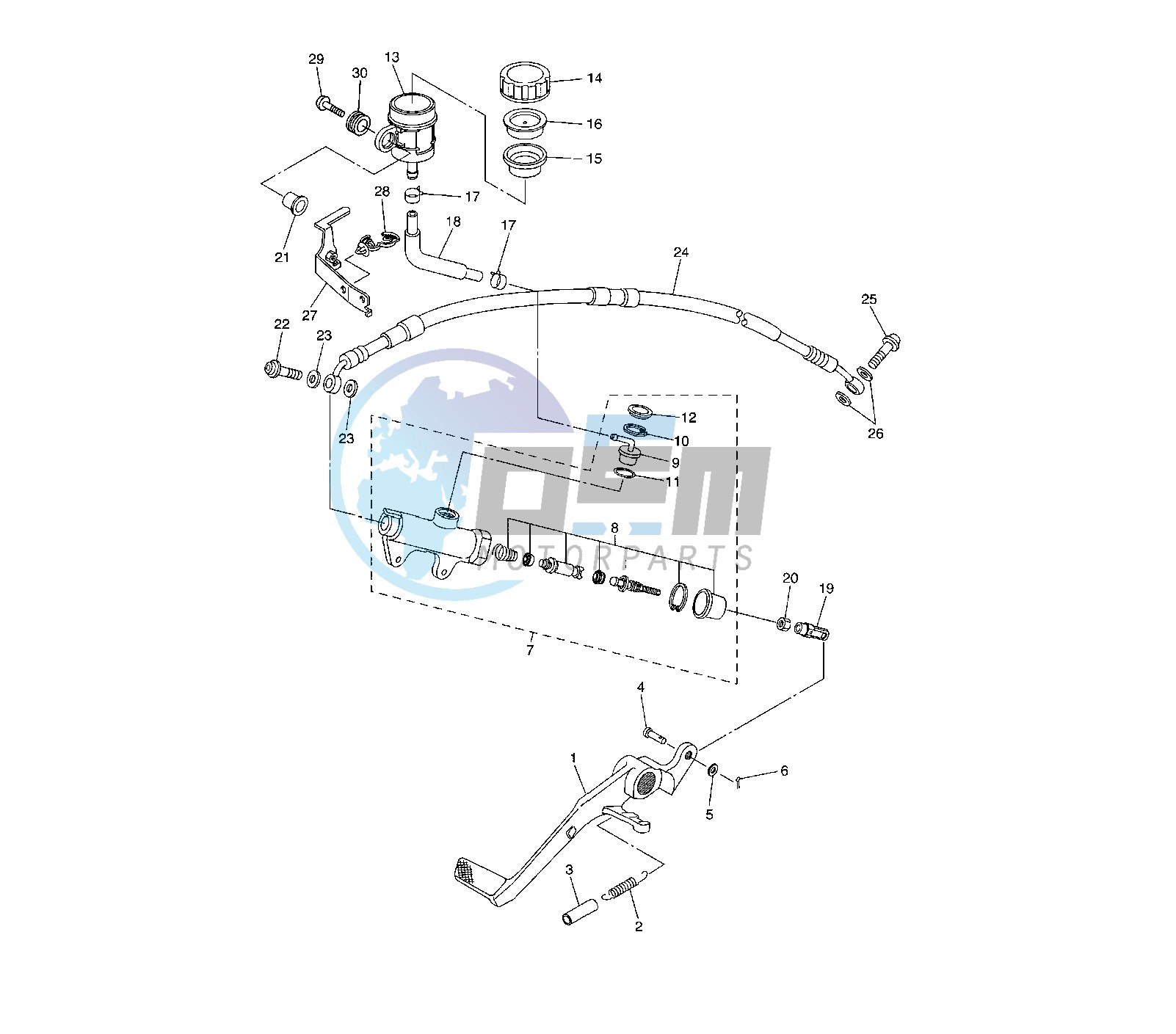 REAR MASTER CYLINDER