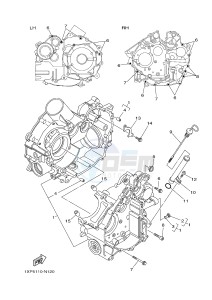 YXM700ES YXM70VPSF VIKING (1XPX) drawing CRANKCASE